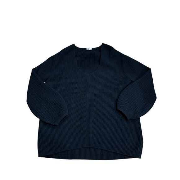 Revolve Cuyana Wool Cashmere Ribbed Balloon Sleeve Sweater - Picture 8 of 12